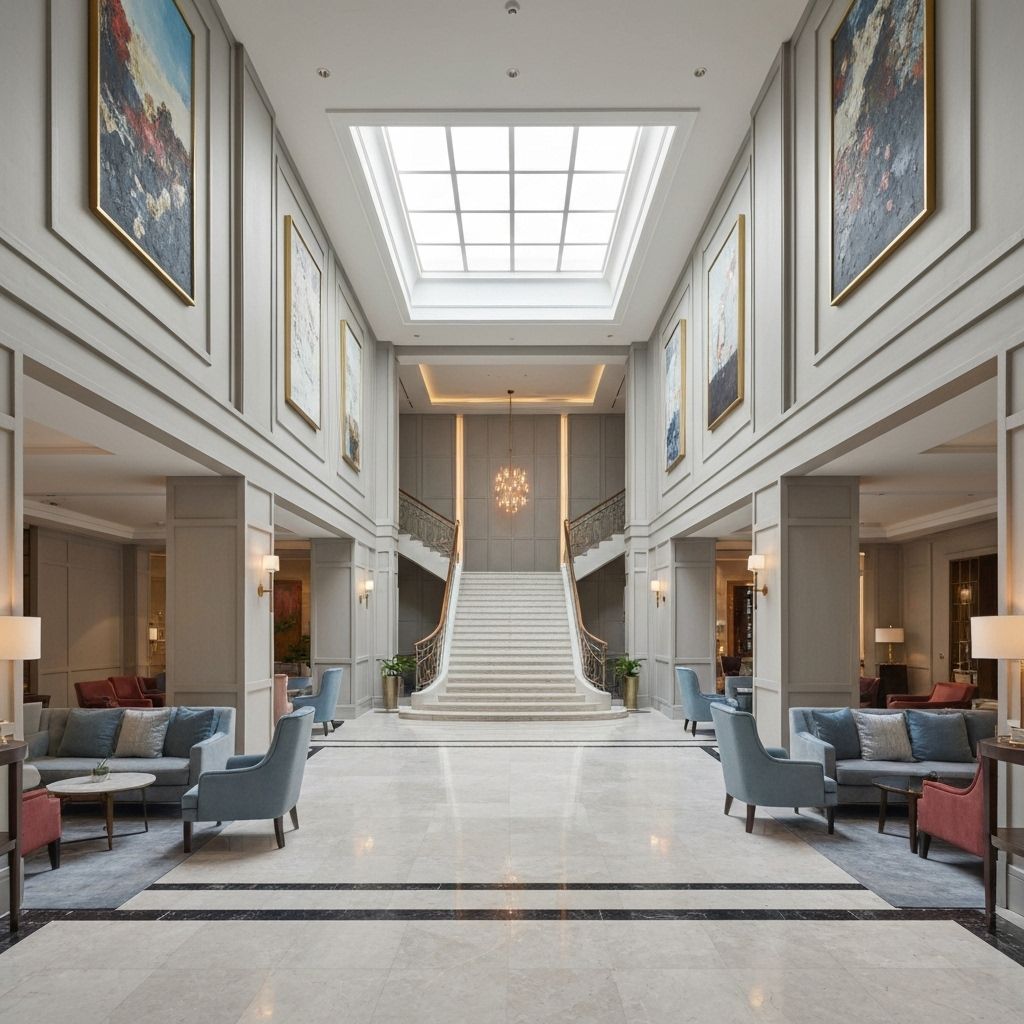 Welcoming hotel entrance with elegant design