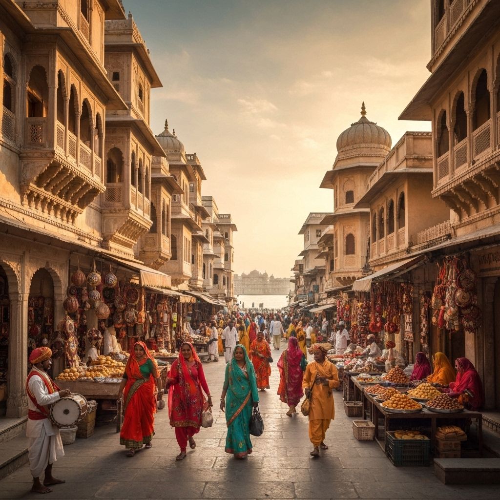 Local street view showcasing regional culture